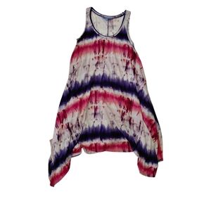 Simply Vera Vera Wang Asymmetrical Dress - Purple, Pink, White